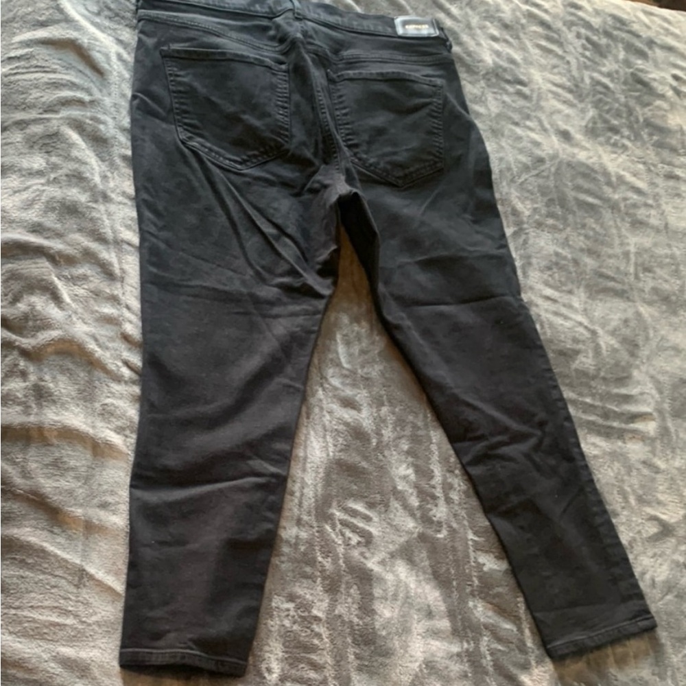 Express 14S Skinny High Rise Black Denim - Picture 6 of 6